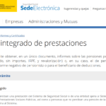 ¿Qué es el “Certificado Integral de Prestaciones” y cómo puedo obtenerlo?